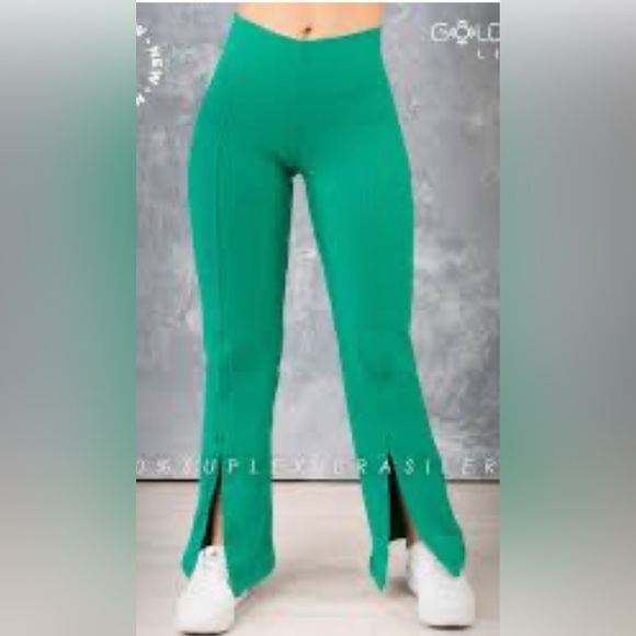 Green Women's Pants - Picture 1 of 5